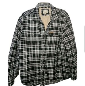 Field And Stream Men's Sherpa Lined Black/White Shacket Size XL